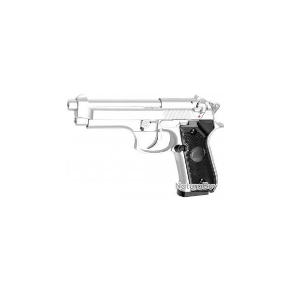 R�plique pistolet M92 gaz Argent GNB - Airsoft