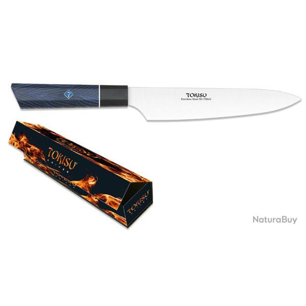 Couteau cuisine bleu small gyoto lame de 19.30 cm � TOKISU �