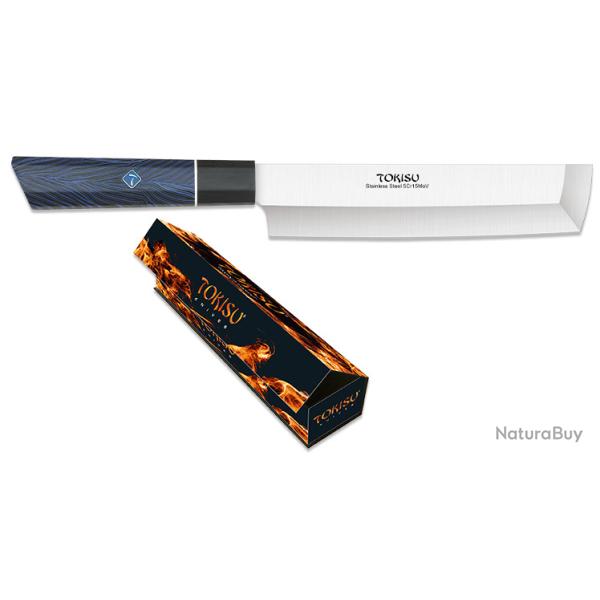 Couteau cuisine bleu nakiri lame de 17.80 cm � TOKISU �