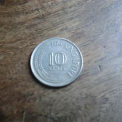 monnaie singapour 10 CENTS 1970