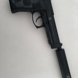 R&eacute;plique AIRSOFT - pistolet M9A1SOF - SOCOM Gear - Full m&eacute;tal - Gas blowback