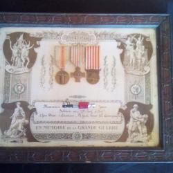 Cadre m&eacute;moire de la Grande Guerre