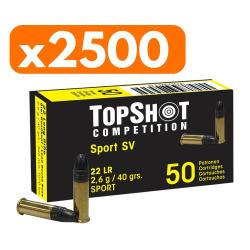 Vente group&eacute;e - Pack 2500 cartouches TopShot Comp.22lfB Black Edition SV 50St