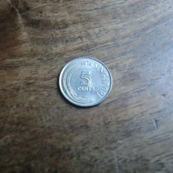 monnaie singapour 5 cents 1976