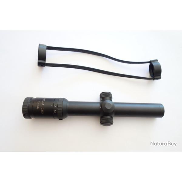 LUNETTE KAHLES CSX 1.1-4X24LS Abs.DOT AVEC POINT ROUGE LUMINEUX DIAMETRE 30MM