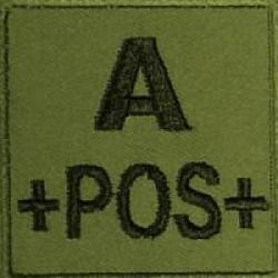 Patch Groupe sanguin - Tissu OD A Positif
