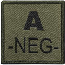 Patch Groupe sanguin - Tissu OD A N&eacute;gatif
