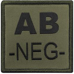 Patch Groupe sanguin - Tissu OD AB N&eacute;gatif