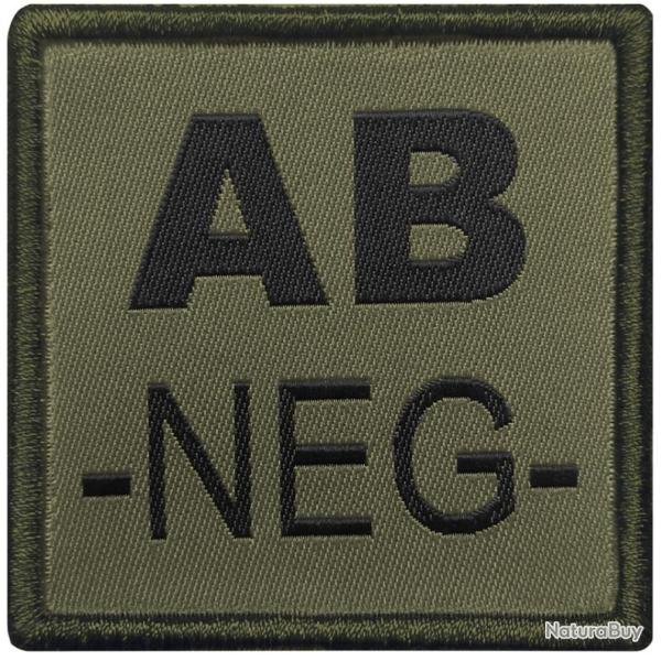 Patch Groupe sanguin - Tissu OD AB N�gatif