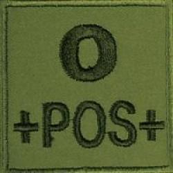 Patch Groupe sanguin - Tissu OD O Positif