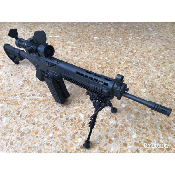 R�plique AIRSOFT - Fusil Sig Sauer 556 - AEG - Full m�tal -avec bipied et lunette de tir SwissArms