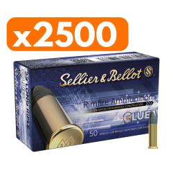 Vente group&eacute;e - Pack 2500 cartouches Sellier & bellot CLUB 22.lr SV 40grs x50