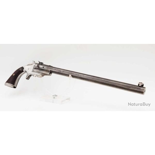 PISTOLET DE TIR CALIBRE 22 SHORT FRANK WESSON 1870 USA XIX� Categorie D
