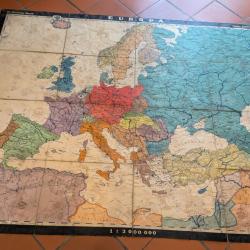 Carte politique allemande 1943 - Gotha : Justus Perthes  Dr Hermann Haack  Europa Politische ausgabe