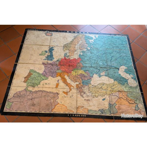 Carte politique allemande 1943 - Gotha : Justus Perthes  Dr Hermann Haack  Europa Politische ausgabe