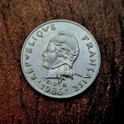 10 francs (10 XPF) Devis Franc CFP 1986 NOUVELLE CALEDONIE REPUBLIQUE FRANCAISE