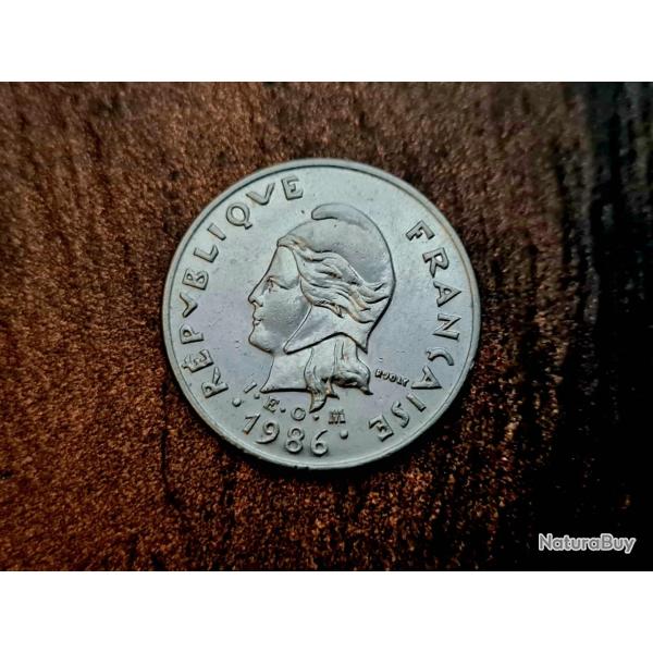 10 francs (10 XPF) Devis Franc CFP 1986 NOUVELLE CALEDONIE REPUBLIQUE FRANCAISE