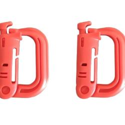 Mousqueton tactique Grimlock Rouge x2