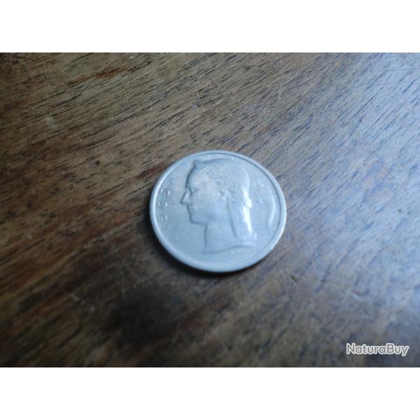 monnaie belgique 1 francs 1965