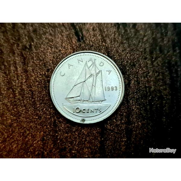 PIECE DE 10 CENTS CANADIEN 1993 �lisabeth II.