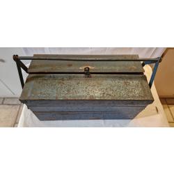 Caisse &agrave; outils en m&eacute;tal 5 compartiments avec poign&eacute;e largeur 48cm