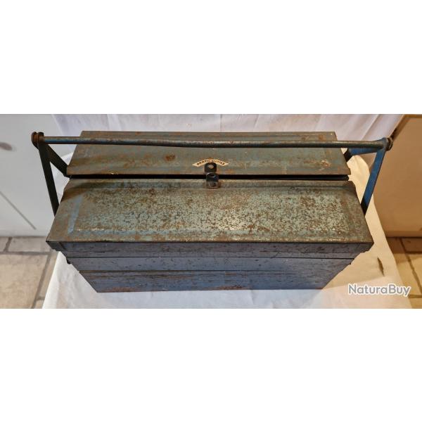 Caisse � outils en m�tal 5 compartiments avec poign�e largeur 48cm