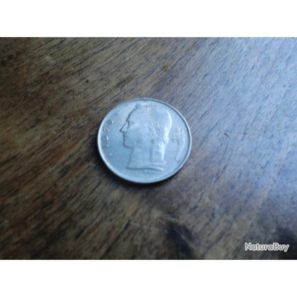 monnaie belgique 1 francs 1970