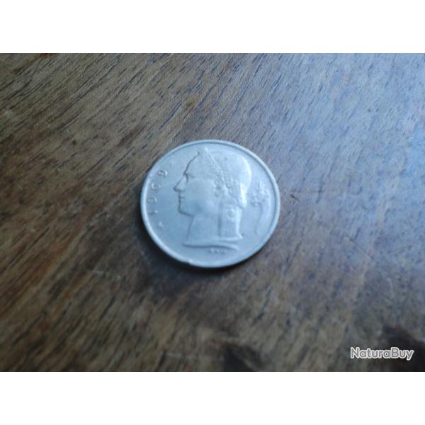 monnaie belgique 1 francs 1969