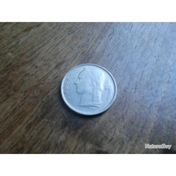 monnaie belgique 1 francs 1977