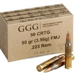 Cartouches GGG 223rem FMJ 55gr