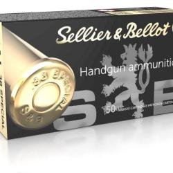 SELLIER BELLOT - Munitions cal 38 Sp&eacute;cial FMJ /50