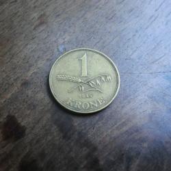 monnaie danemark 1 KRONE 1945