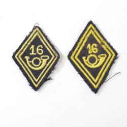 Anciens losanges de bras 16 BCA Bataillon de Chasseurs Alpins