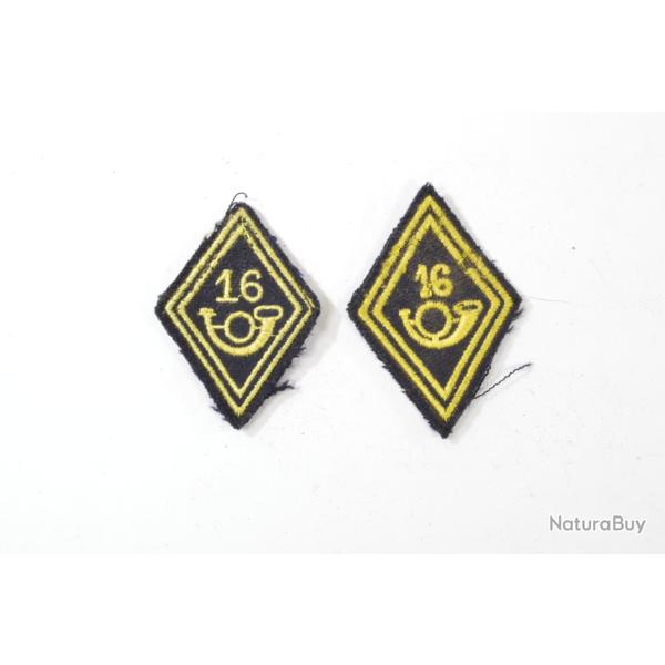 Anciens losanges de bras 16 BCA Bataillon de Chasseurs Alpins
