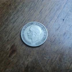 monnaie argent 6 pence georges V 2&deg; type   1936 D