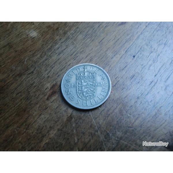 monnaie grande bretagne one schilling 1962