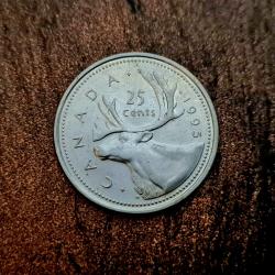 PIECE 25 cents  CANADA 1995- &Eacute;lisabeth II