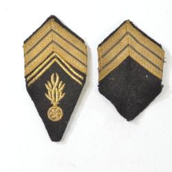 Anciens insignes patch de bras, Gendarmerie Mobile Mar&eacute;chal des Logis Chef