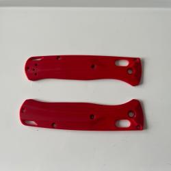 Flytanium crossfade rouge plaquettes / Scales pour Benchmade Bugout 535