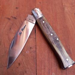 Joli Couteau R&Eacute;GIONAL LE POISSON Manche en Bois de Cerf