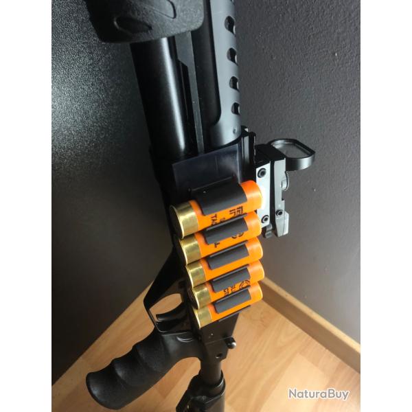 LOTS DE 2 PORTE CARTOUCHE CALIBRE 12 � COLLER