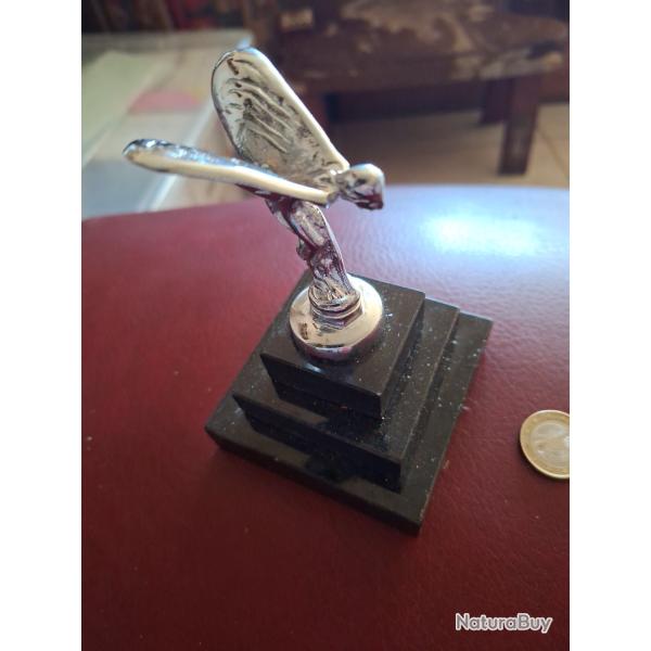 statue rolls royce  en base marble noir