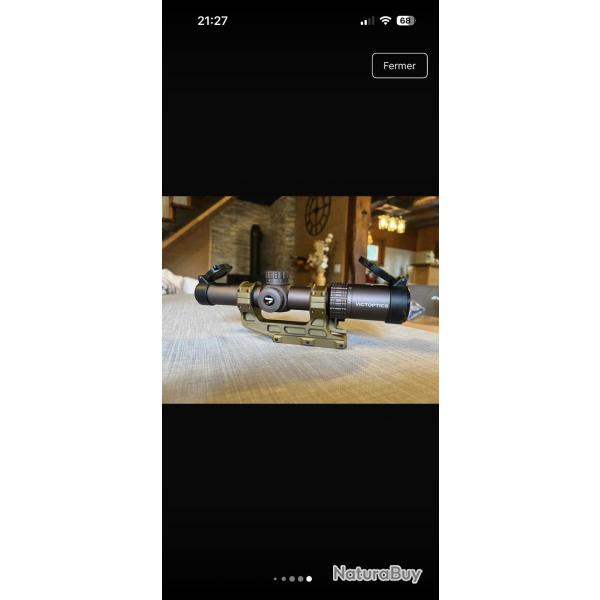 Lunette LPVO et viseur MRMR + montage unity