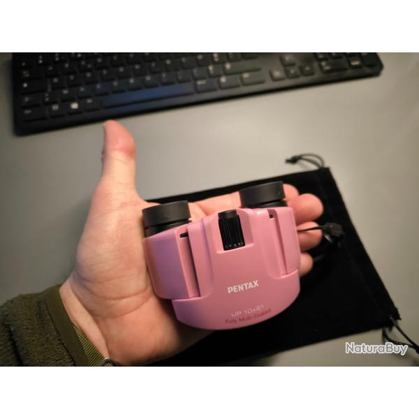 Jumelles pentax up 10�21 ultra l�g�res et compactes de couleur rose