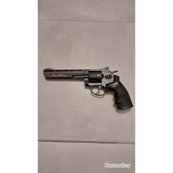 Revolver Dan Wesson 8" Gris High Power Co2