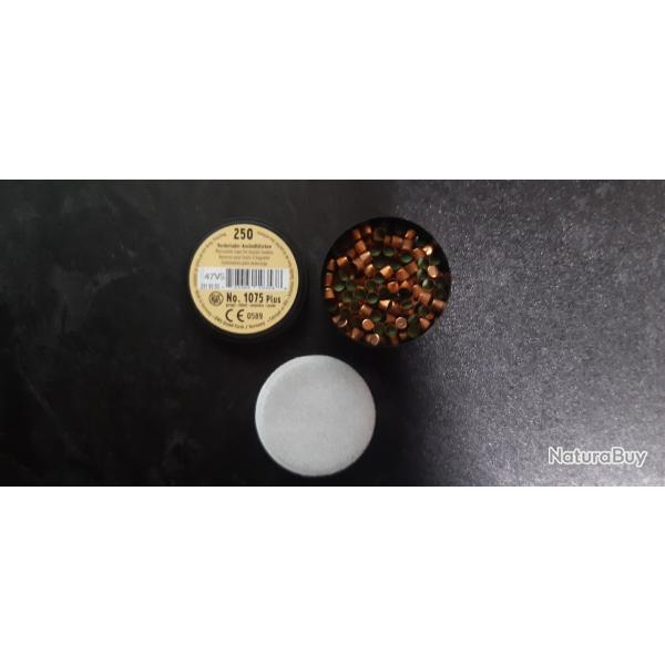 Amorces Poudre noire RWS 1075 plus.  Boite de 250 pi�ces