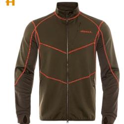 Soldes 2026 - Harkila Scandinavian Fleece Jacket : willow green/shadow brown