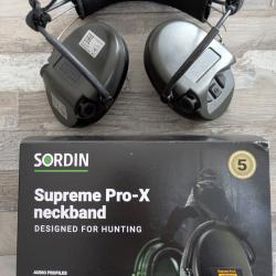 Casque &eacute;lectronique MSA supr&ecirc;me pro X neckband
