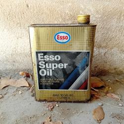 Bidon Esso super oil vide