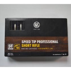 1 BOITE DE 20 MUNITIONS RWS 30-06 SPEEDTIP PROFESSIONAL SHORT RIFLE  10.7G/165 GR NEUVE
